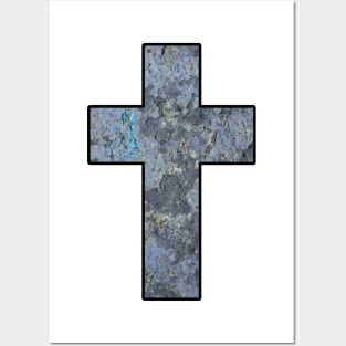 Blue Stone Cross Posters and Art